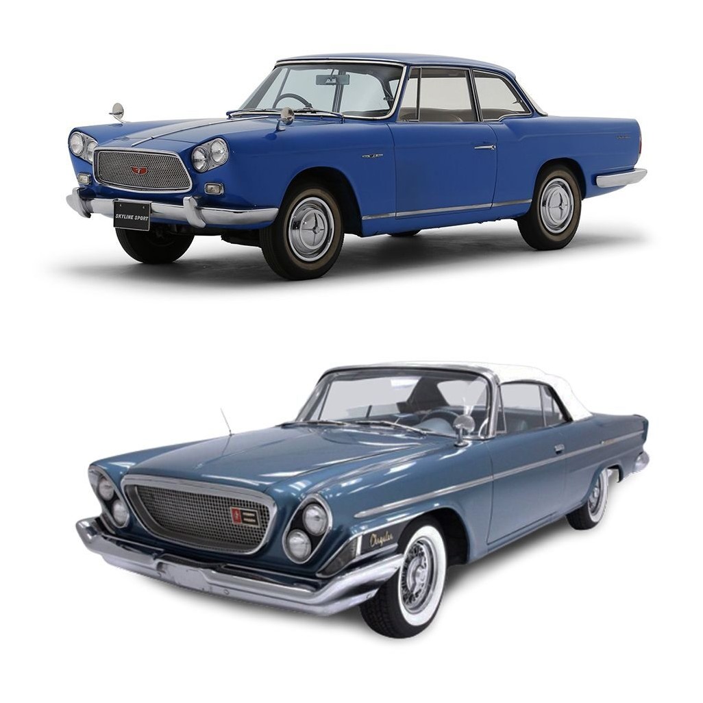Prince Skyline Sports и Chrysler Newport Coupe