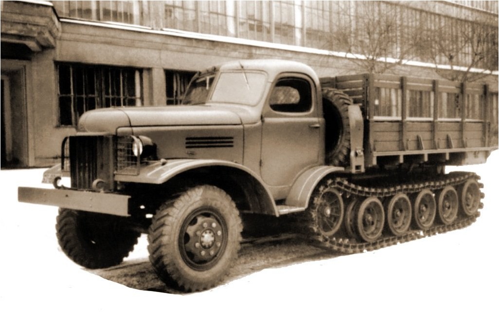 ЗИС-153 полгусиничный грузовик из СССР