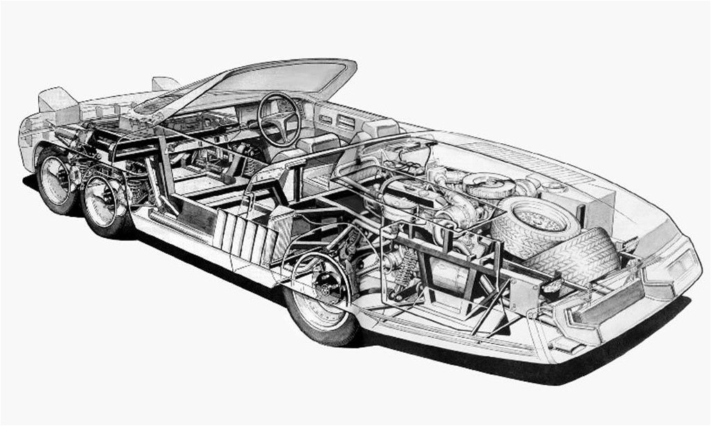 Шестиколесный автомобиль Пантера 6