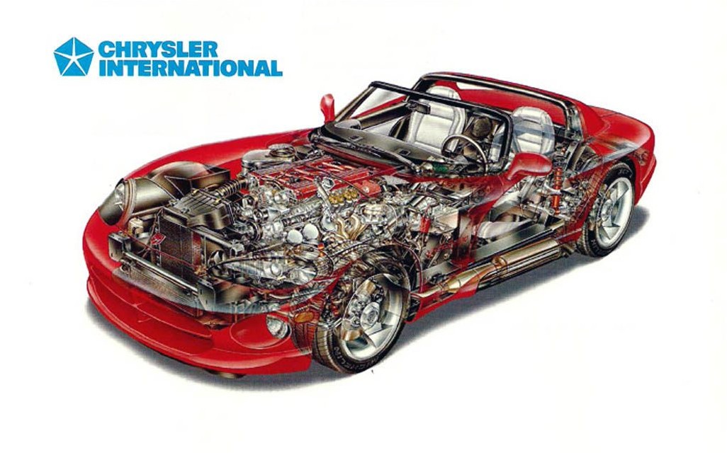dodge viper cutaway