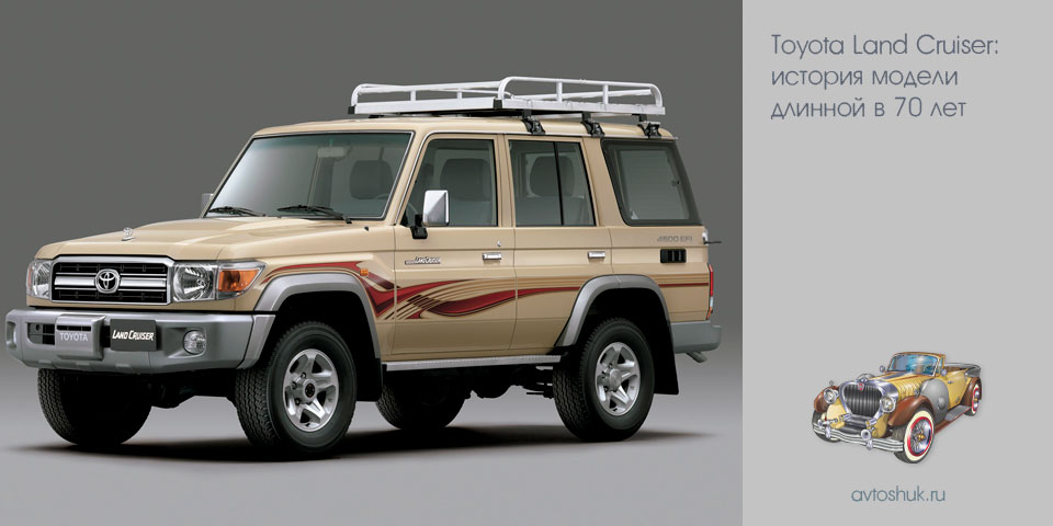 toyota, land, cruiser, история, модель