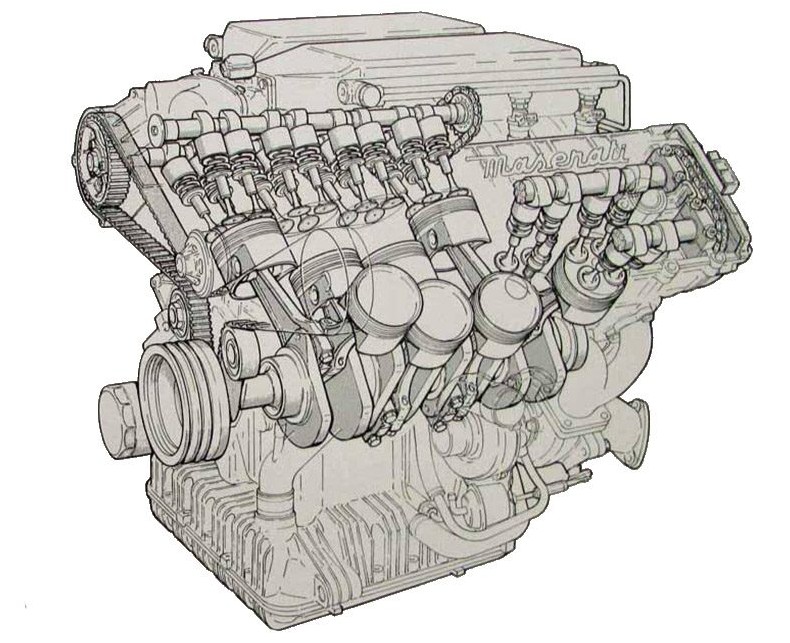Двигатель Maserati AM 479