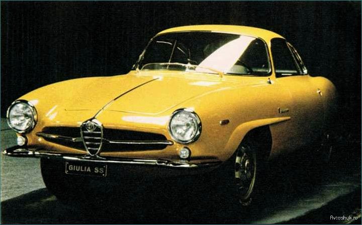 (alfa, romeo, giulietta, sprint, speciale) Alfa Romeo Giulietta Sprint Speciale Bertone (1957-1966): описание, особенности и характеристики
