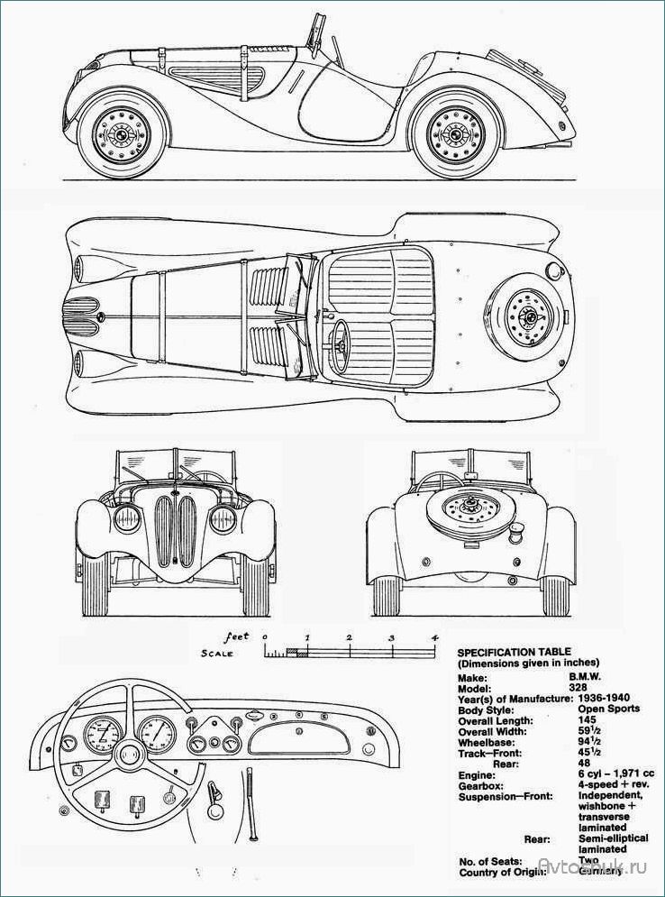 BMW Typ 328 (1936 — 1940): история создания, технические характеристики и особенности модели